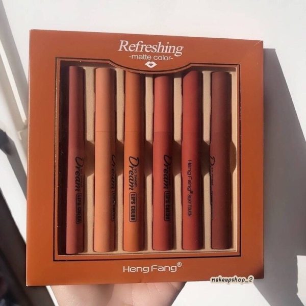 Heng Fang Silky Touch Refreshing Matte Dream Lipstick Pack Of 6