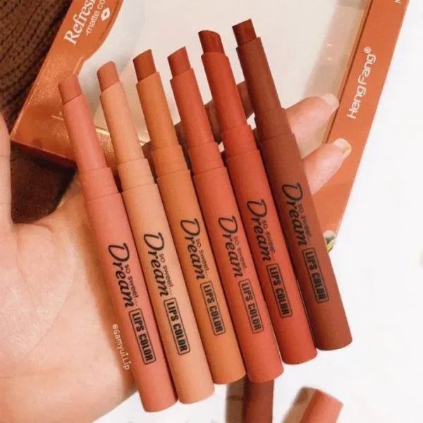 Heng Fang Silky Touch Refreshing Matte Dream Lipstick Pack Of 6